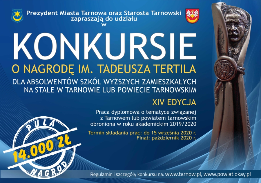 XIV. edycja ogólnopolskiego konkursu o "Nagrodę imienia Tadeusza Tertila"
