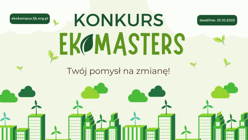 plakat promocyjny konkurs eko master