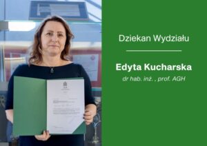 Dziekan Wydziału EAIIB Edyta Kucharska